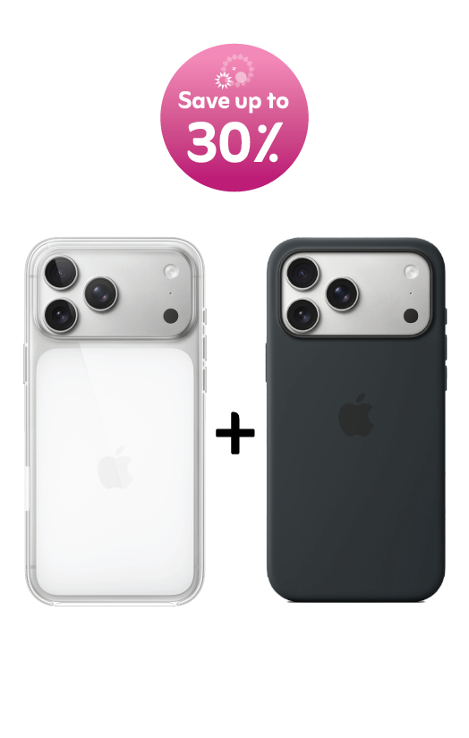 iPhone 17 Pro Max Clear Case with MagSafe+Silicone Case–Black